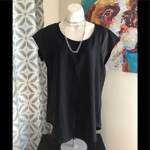 EUC - Express mixed media 𝚃𝚘𝚙 with gold zipper